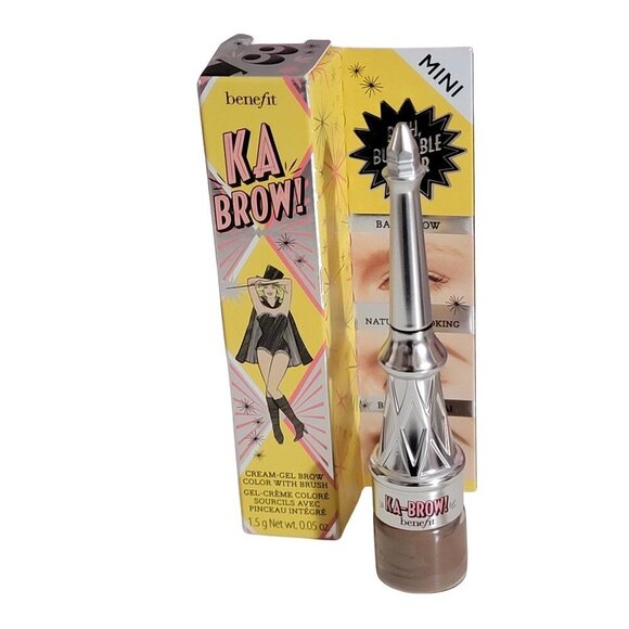 Set of 2 Benefit KA BROW Gel Cream and Brush Mini Shade 3 Medium Two NIB - Picture 13 of 16
